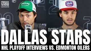 Wyatt Johnston & Jason Robertson Discuss Dallas Stars vs. Edmonton Oilers WCF, Dallas Stars Season