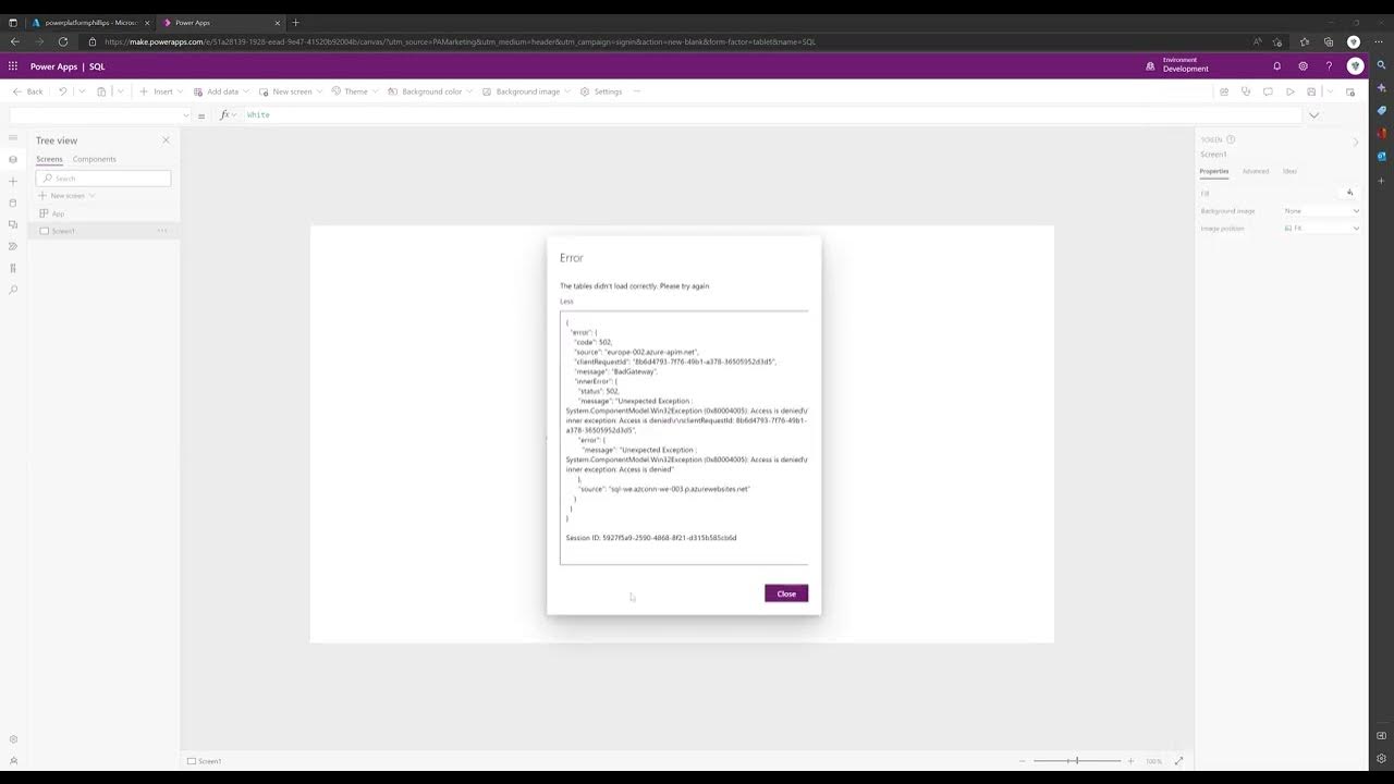 Power Apps - SQL Connector - Common Issues - YouTube