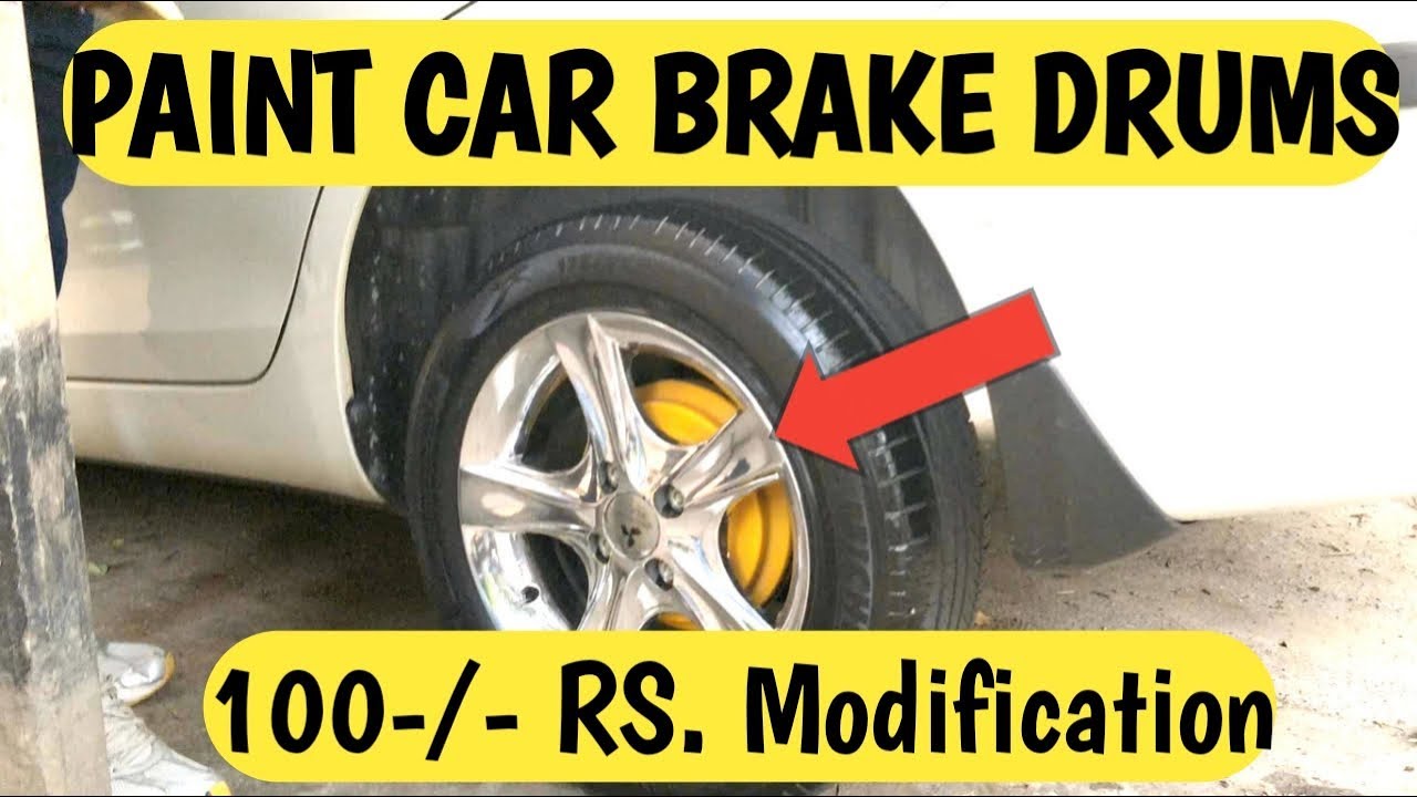 CAR TYRE DRUMS को घर पर ही कैसे PAINT करें 100 RUPEES DIY MODIFICATION ON BALENO YouTube