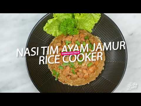 Nasi Tim Jamur Rice Cooker