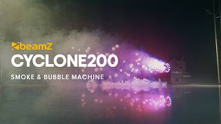 BeamZ Cyclone200 Smoke & Bubble Machine with RGBW LEDs
