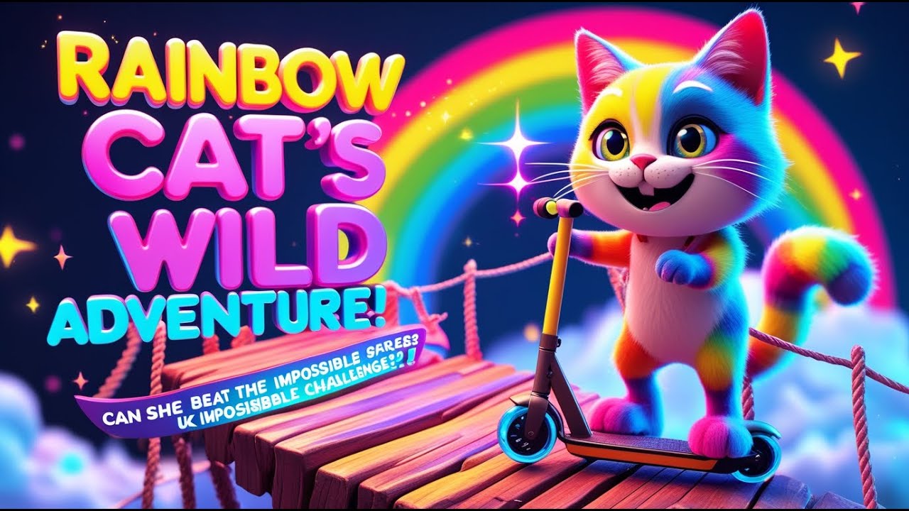 Rainbow Cat's WILD Adventure 🌈  Hold On Tight, It’s Gonna Be Bumpy!
