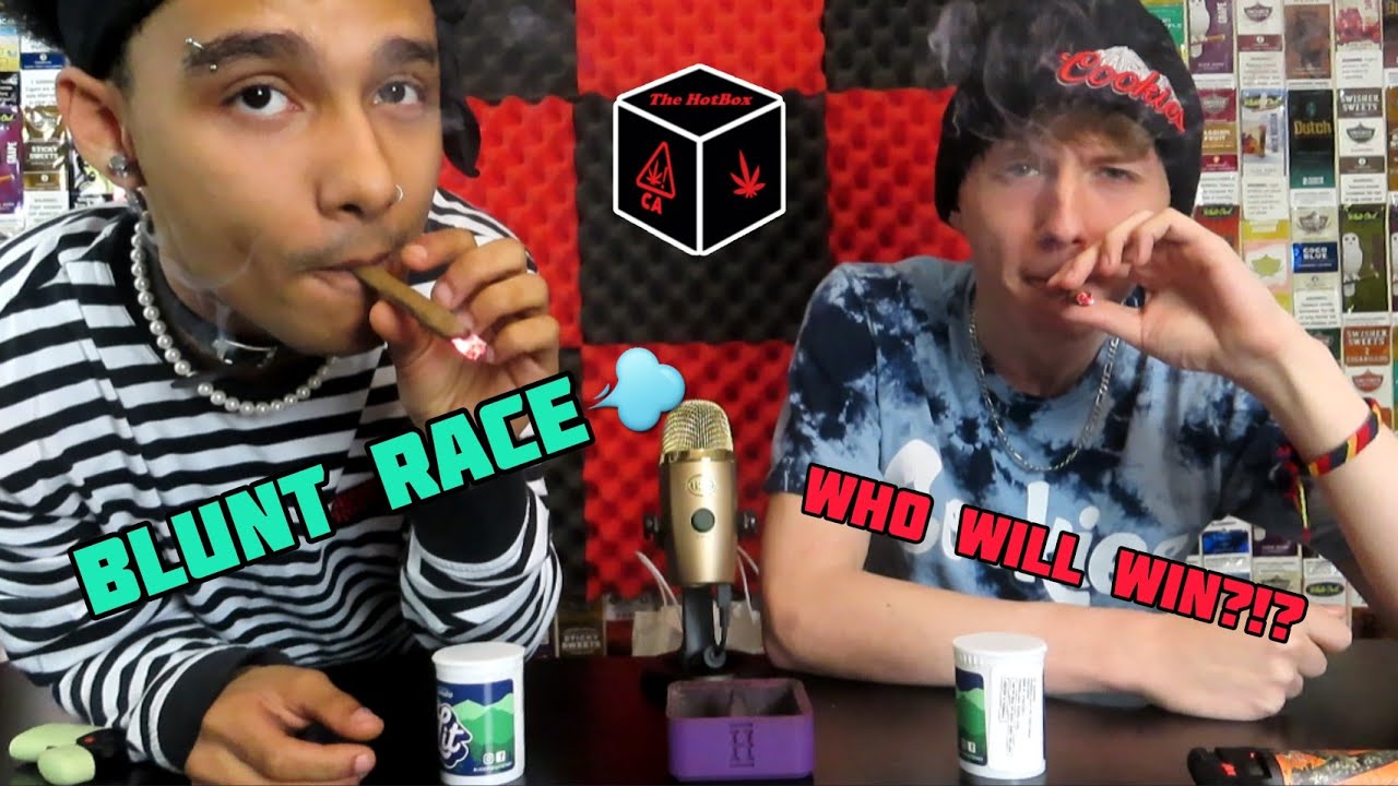 WEED CHALLENGE!! **Blunt Race** WHO WILL WIN?!?