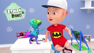 #BIGCOMPILATION OF CARTOONS FOR CHILDREN #Superheroes dinosaur and baby Ethan video for kids