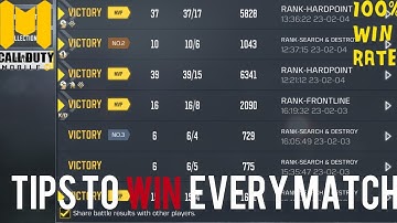 USE these TIPS to WIN EVERY Ranked Match in CODM