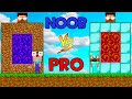 NOOB PORTAL vs PRO PORTAL - HEROBRINE BACK in MINECRAFT