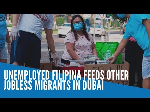 Unemployed Filipina feeds other jobless migrants in Dubai