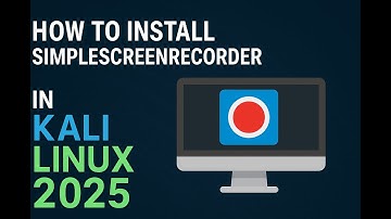 How to install SimpleScreenRecorder in kali linux 2025 | video recoding | Using Terminal Command |