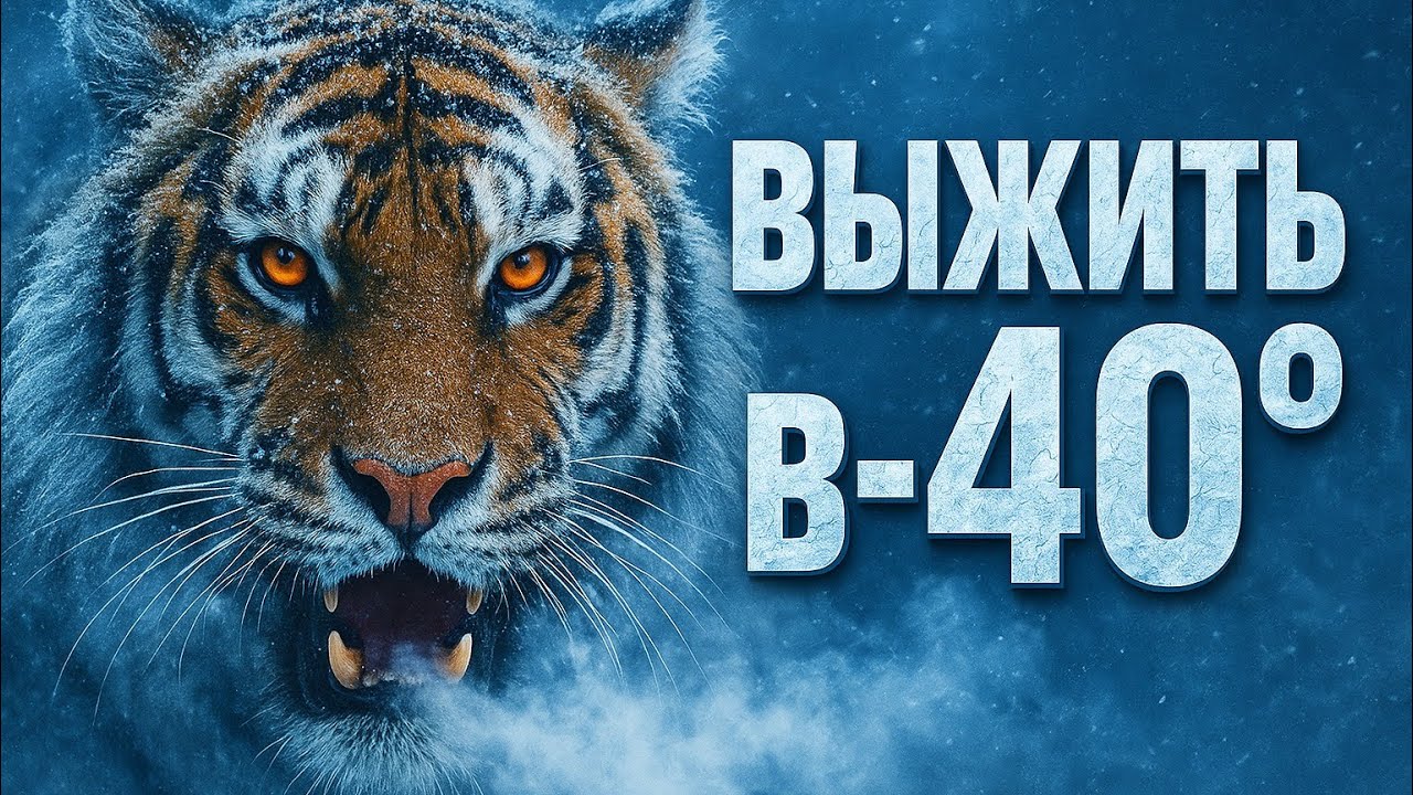 Как охотится тигр, когда мороз сковывает лес?