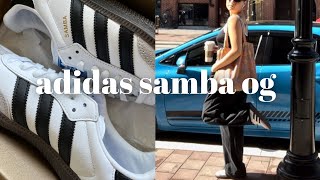 I caved & bought the trending Adidas Samba OG Shoes | adidas samba unboxing + review 🤍