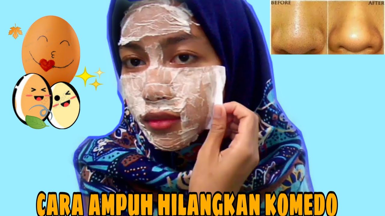 Cara menghilangkan komedo dg putih telur || DIY masker putih telur