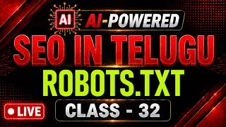 Robots.txt SEO Tutorial | Advanced On Page SEO In Telugu | Digital Marketing in Telugu | 7330472572 
