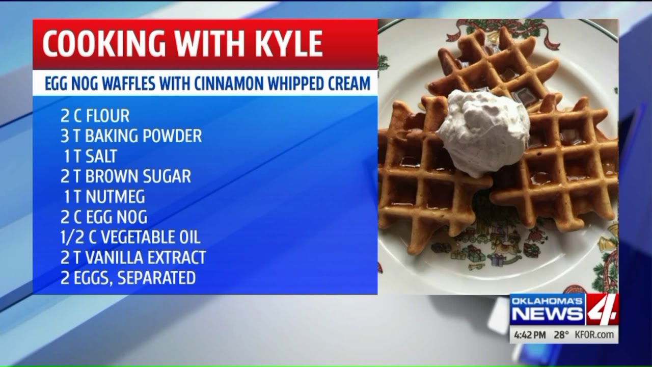 newspaper mockup Cooking with Kyle: Eggnog waffles with cinnamon whipped cream