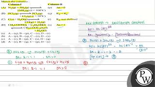 Match the columns: \( \begin{array}{ll}\text { Column-I } & \text {...