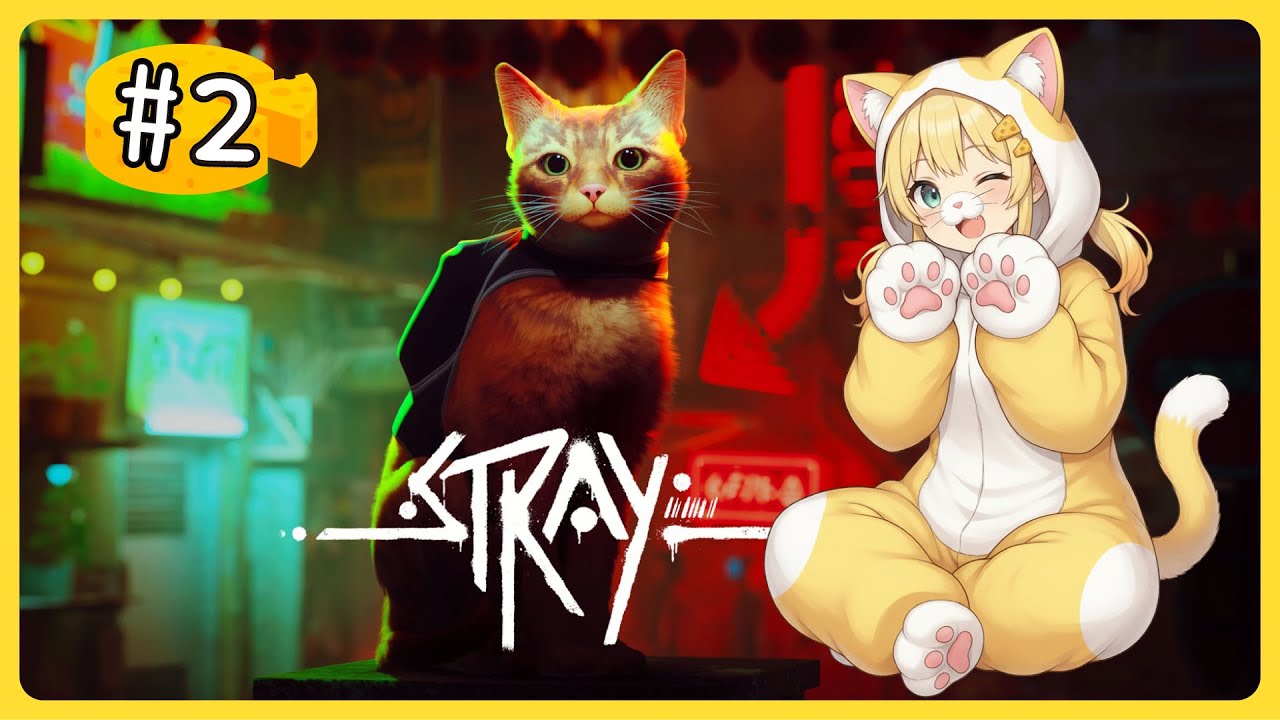 【Stray #2】捕捉一隻可愛小貓！要來陪我玩嗎？🐾/ Cute Cat Needs Company!【CheeseHead 起司頭🧀】