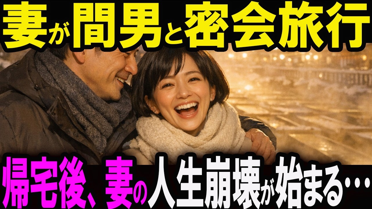 【修羅場】「子供も旦那もいらない」不倫旅行に浮かれる妻を、夫が地獄の結末へと導く【スカッと】