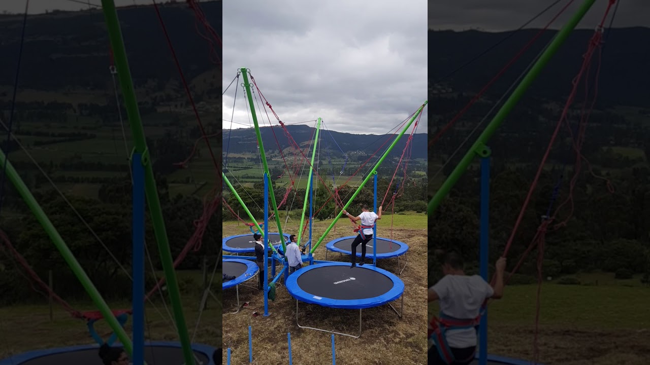 bungee jumper, bungee trampolin, bunyi, bungee fabrica, bungee restaurante isla morada