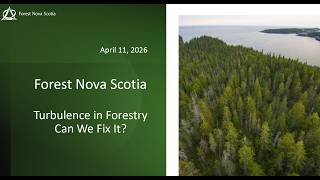 Todd Burgess- Turbulence in NS Forestry: Fixing the Things We Can Control