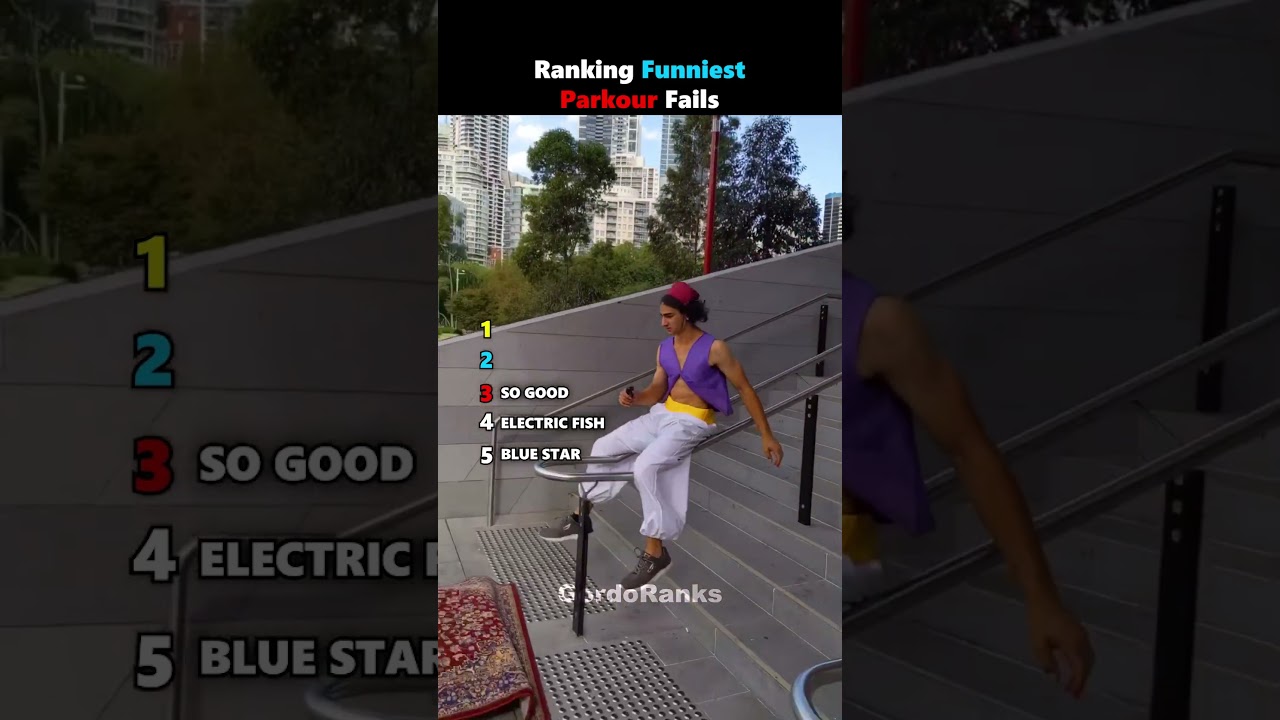 Ranking Funniest Parkour Fails