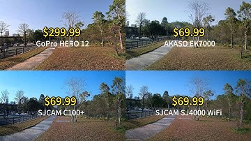 GoPro Hero 12 vs AKASO EK7000 vs SJCAM C100+ vs SJ4000 WiFi, which action camera do you pick?