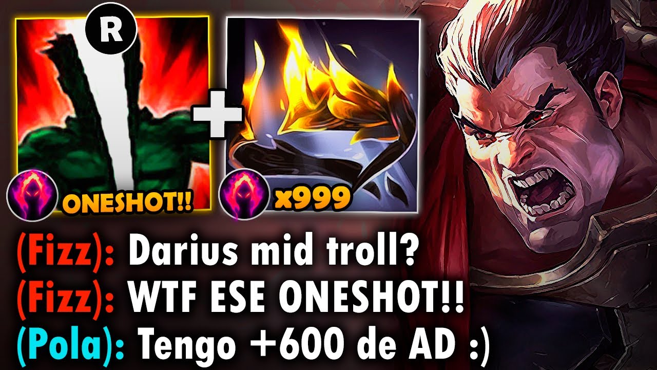Darius pero cada ultimate quita el 100% de vida con esta build full ad