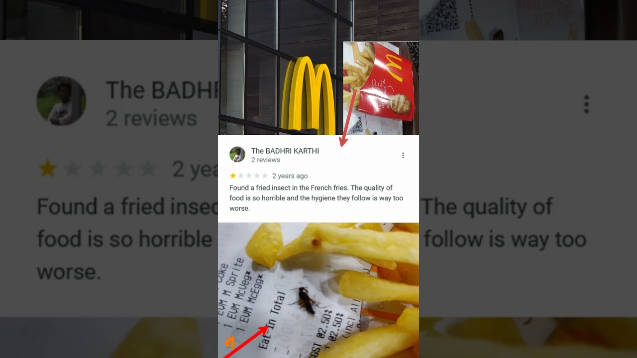 McDonalds India 🍔Funny Google Reviews 🍟 
