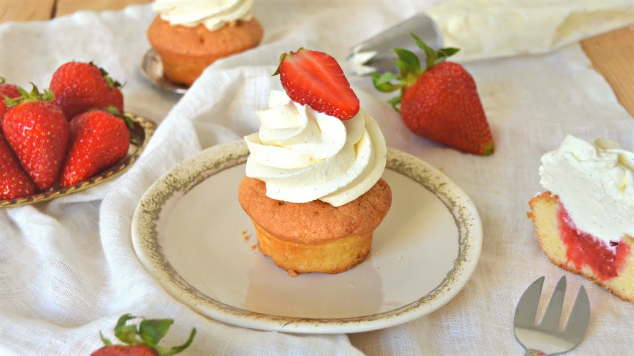 Recette Cupcakes vanille fraise