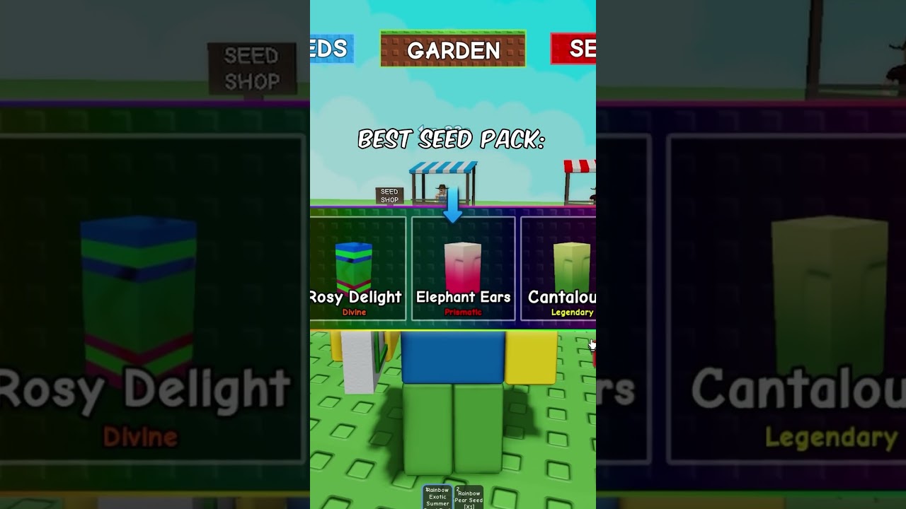 the luckiest seed pack in grow a garden! 