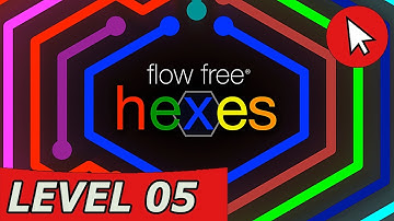 Flow Free Hexes Interval Pack Level 5 Solution (Android/IOS)