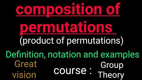 Composition of permutations.|Products of permutations •