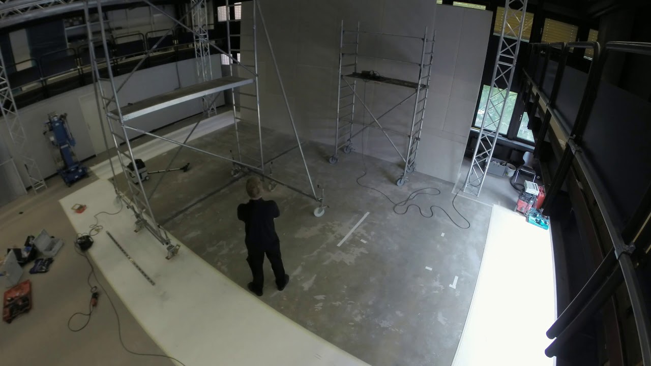 IMP Studio Erweiterung 2017 - Grüne Hohlkehle