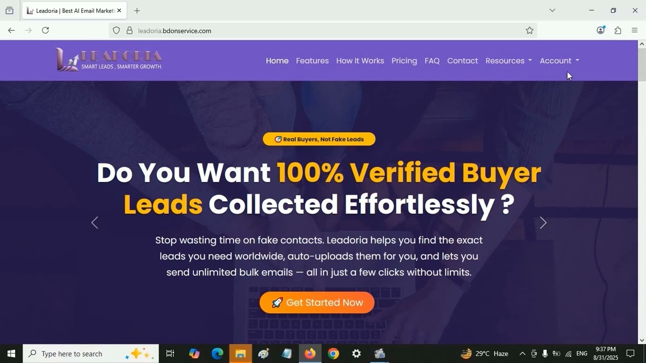 Leadoria – AI Marketing & Lead Generation Platform | Automate Email, SMS & Invoicing