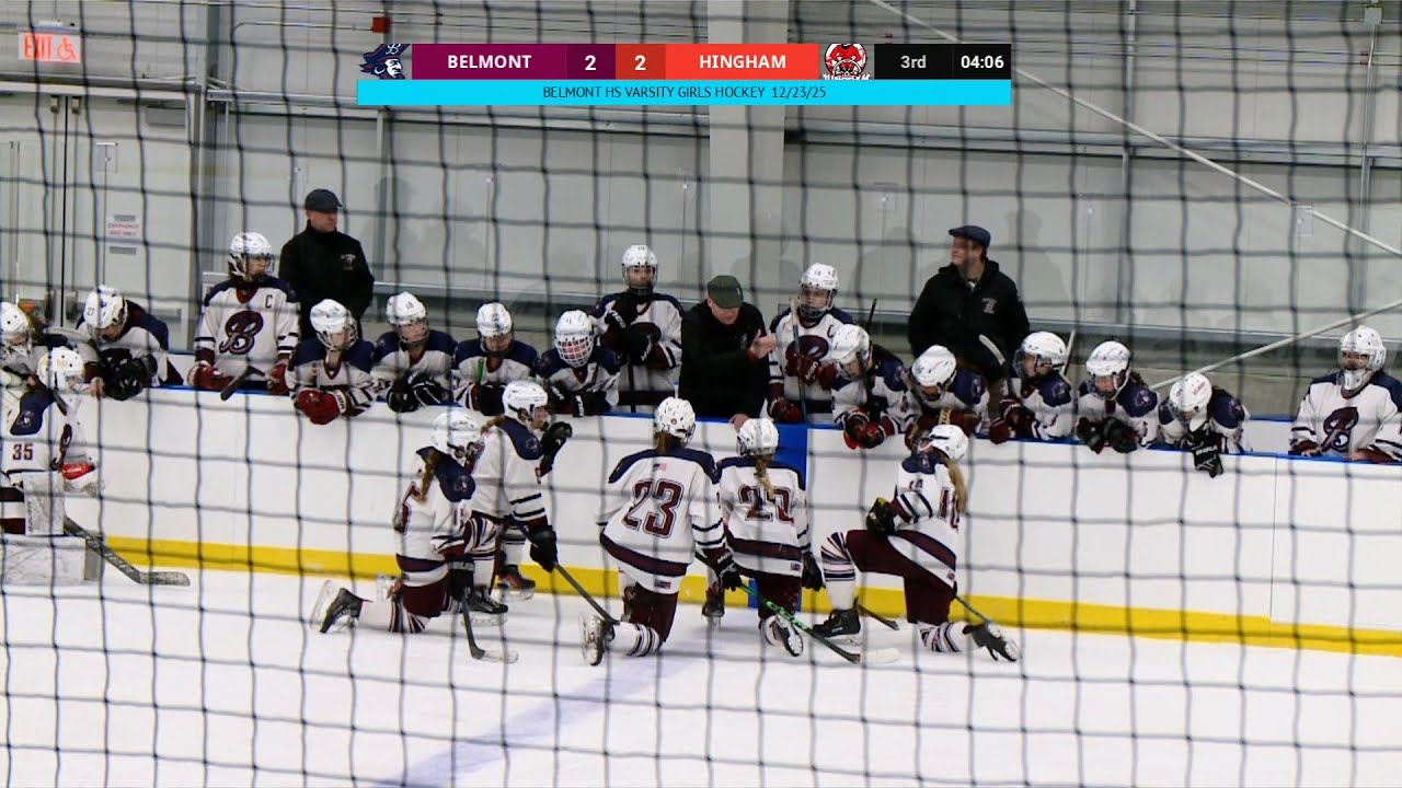 Belmont HS Girls Varsity Ice Hockey: Marauders vs Hingham Harborwomen, December 23rd, 2025