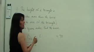 Geometry Word Problem Involving the Area of a Triangle