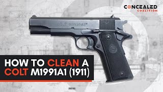 How to Clean a Colt 1991A1 Handgun