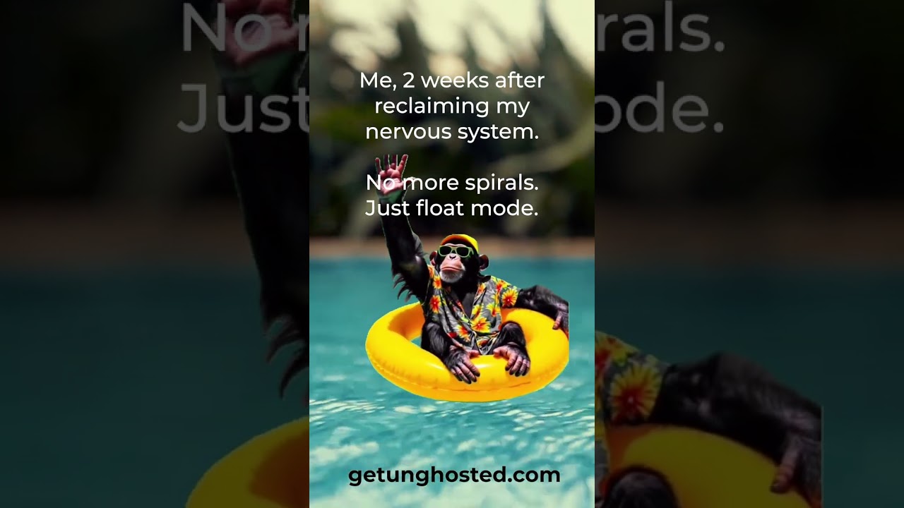 Me After Regulating My Nervous System: Just Float Mode 😎🦧