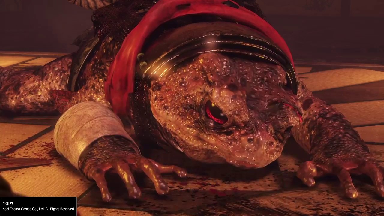 Nioh - Giant Toad Boss Fight Guide (with cutscene)