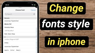 How to change fonts style in iphone / ios 16 /custom fonts in iphone screenshot 5