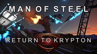 Superman - Man of Steel - Return to Krypton Ride 4K 60FPS