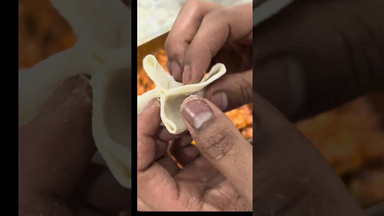 Dimsum folding | Juicy chicken filling ki secret recipe.# youtube 