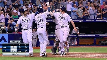 NYY@TB: Myers hits his second homer of the game