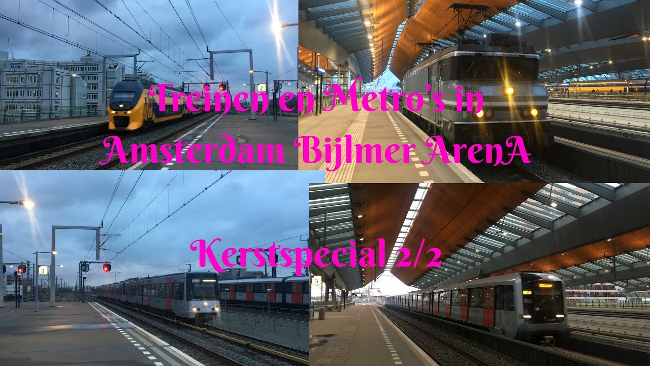 Treinen op Station Amsterdam Bijlmer ArenA! Kerstspecial 2/2