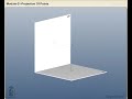 Projection of a Point in the 1st Angle Projection
