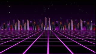 SynthWave Background Loop Animation [1080p, 60 fps, NO Copyright]