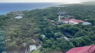 Going Up The Scenic Tower And Rotating View At Xcaret Park In Playa Del-Carmen, Mexico