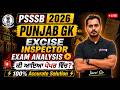 PSSSB Excise Inspector 2026 Exam Analysis | Punjab GK Exam Analysis | Excise Inspector 2026