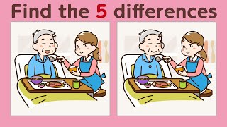 Spot The Difference | Delicious meal | Illustration puzzle game | Find the 5 differences screenshot 5