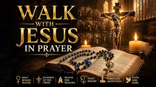 Rosary and Way of the Cross | Catholic Prayer for Sleep, Anxiety Relief &amp; Inner Peace