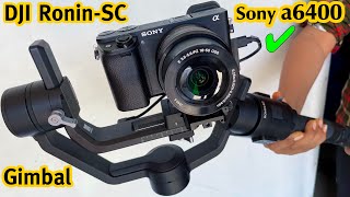 how to set up and use dji gimbal ronin-sc | balance gimbal in hindi | for Sony a6400 camera and dslr screenshot 4