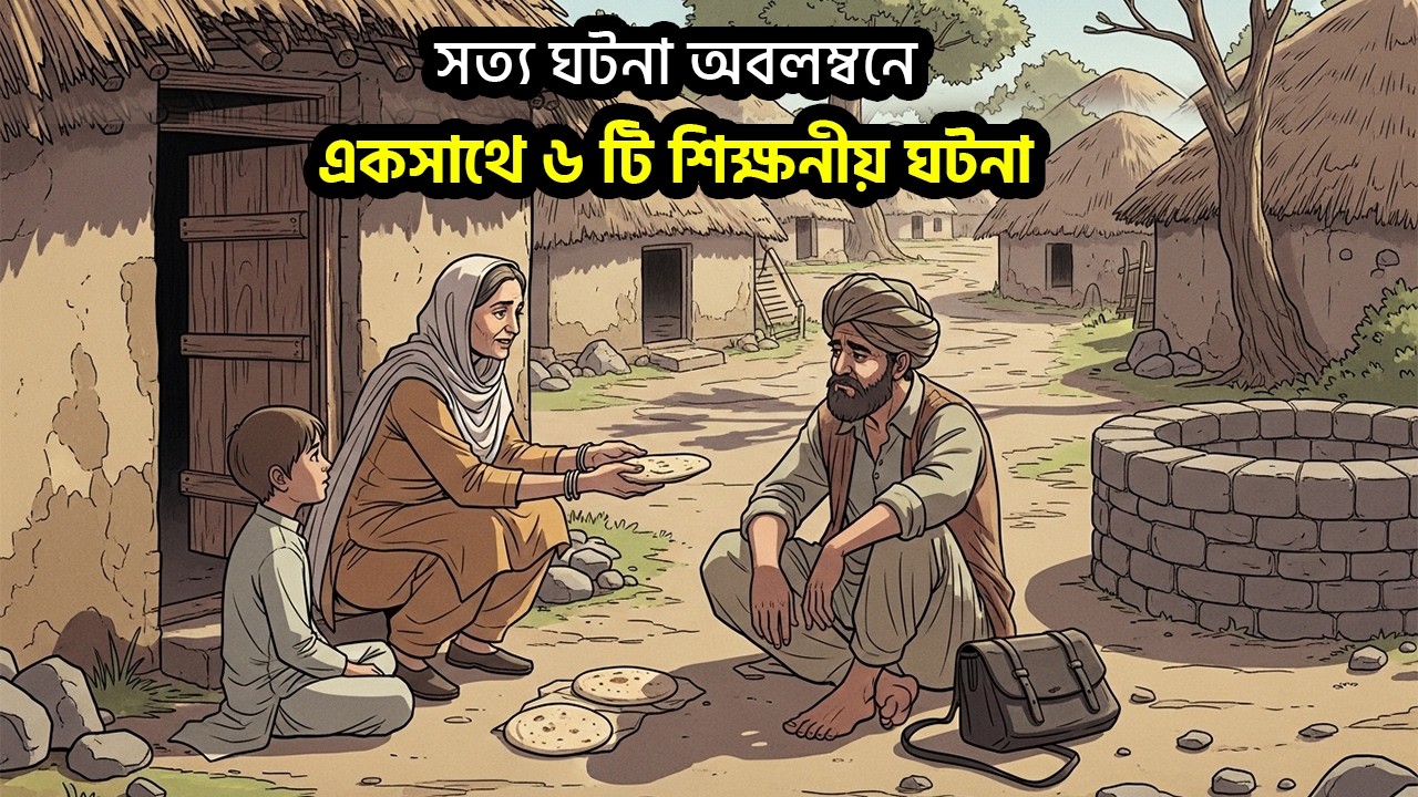 সত্য ঘটনা অবলম্বনে একসাথে ৬টি শিক্ষনীয় কাহিনী | Islamic Moral Stories Bangla